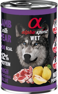 Lamb with pear 400g - Dåsemad - Alpha Spirit